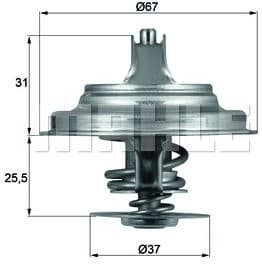 Thermostat, coolant BEHR TX2580D