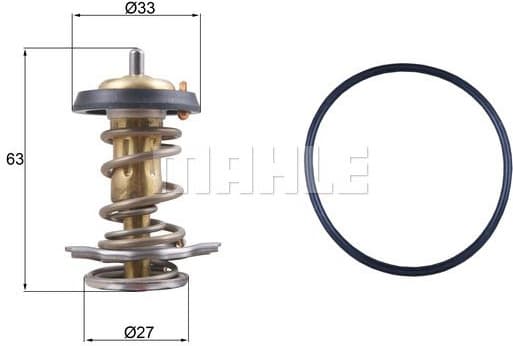 Thermostat, coolant BEHR TX26482D