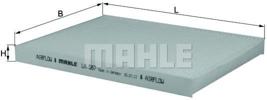 Filter, cabin air LA587