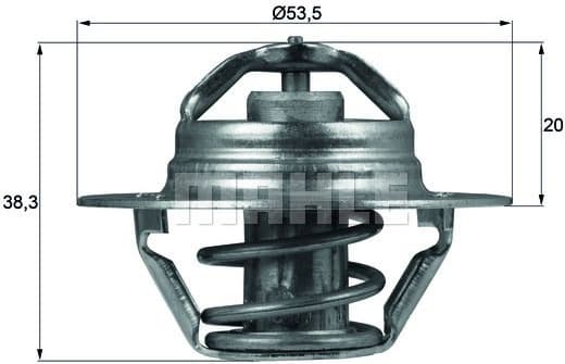 Thermostat, coolant BEHR TX8882D
