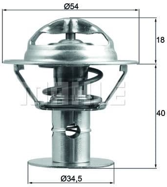 Thermostat, coolant BEHR TX18086D