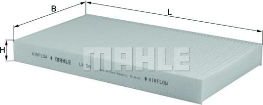 Filter, cabin air LA56