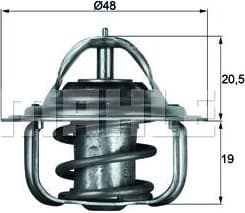Thermostat, coolant BEHR TX588D