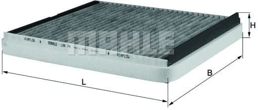 Filter, cabin air LAK74