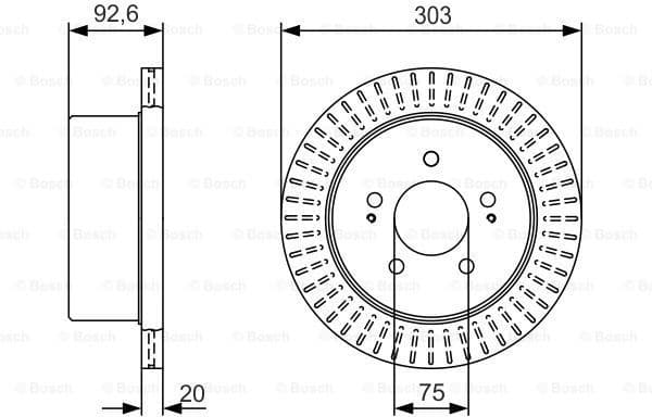 Brake Disc 0986479V26