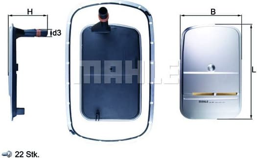 Hydraulic Filter, automatic transmission HX165KIT