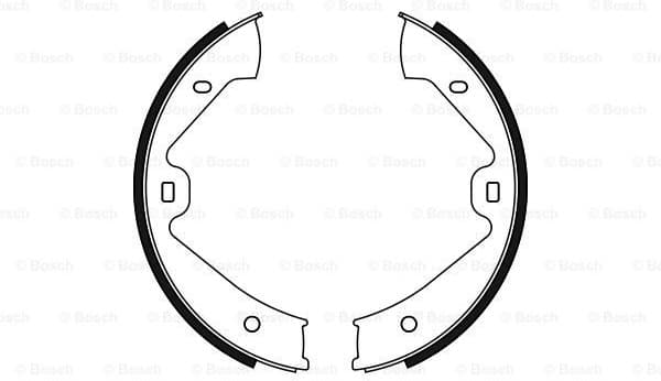 Brake Shoe Set, parking brake 0986487755