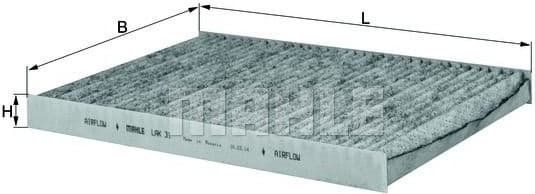 Filter, cabin air LAK31
