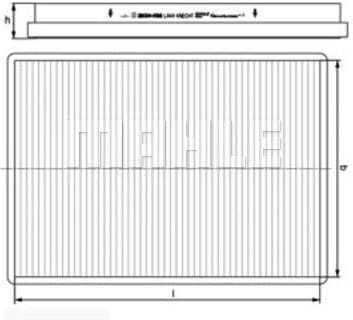 Filter, cabin air LA44