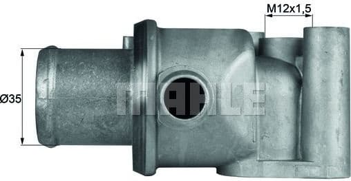 Thermostat, coolant BEHR TI7787D