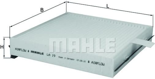 Filter, cabin air LA19