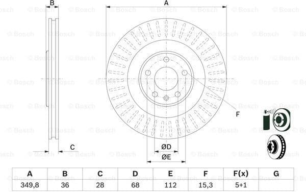 Brake Disc 0986479E41