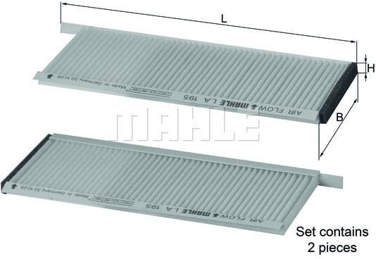 Filter, cabin air LA195/S