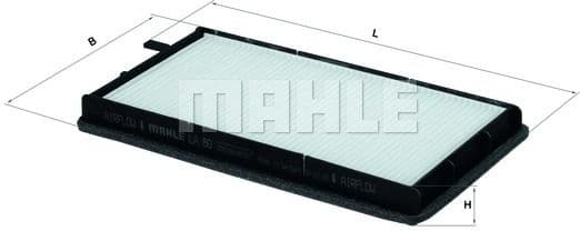 Filter, cabin air LA80