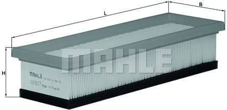Filter air LX1827