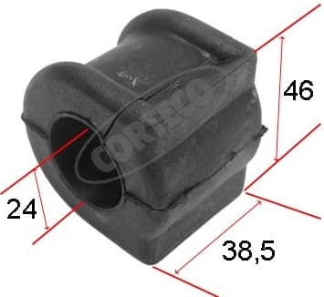Mounting, stabiliser bar 80000131
