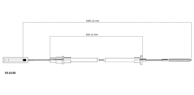 Cable Pull, clutch control 55.0130