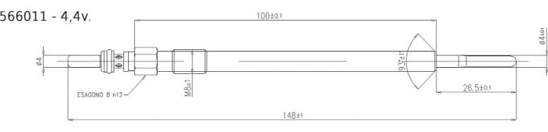 Glow plug ECO 566011