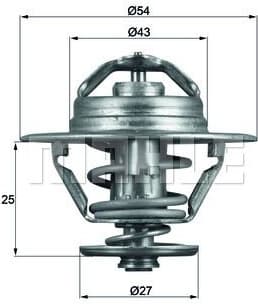 Thermostat, coolant BEHR TX9379D