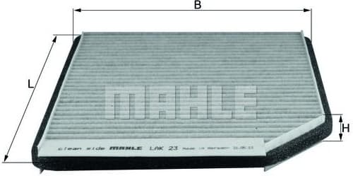 Filter, cabin air LAK23