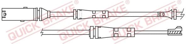 Brake pad wear indicator WS0418A