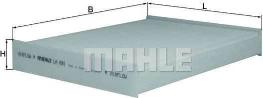Filter, cabin air LA891