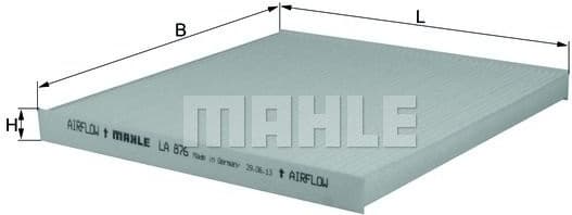 Filter, cabin air LA876