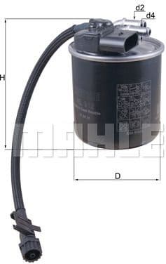 Filter diesel fuel KL912 - image 3