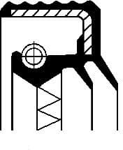Shaft Seal, wheel hub 01016684B