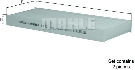 Filter, cabin air LA921/S