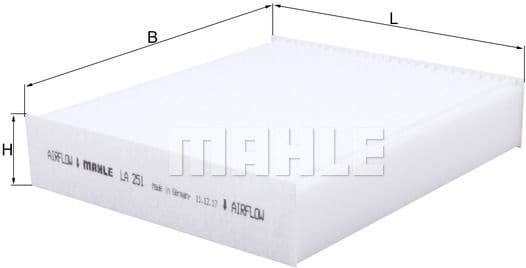 Filter, cabin air LA251