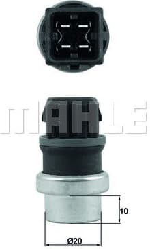 Sensor, coolant temperature BEHR TSE24