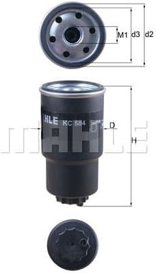 Filter diesel fuel KC584
