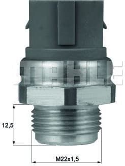 Temperature Switch, radiator fan BEHR TSW49D
