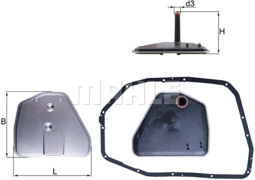 Hydraulic Filter, automatic transmission HX164D1