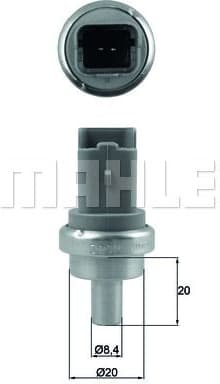 Sensor, coolant temperature BEHR TSE9