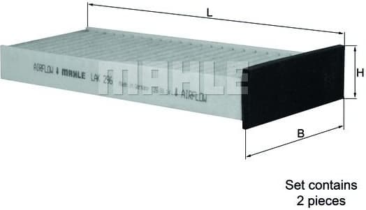 Filter, cabin air LAK296/S