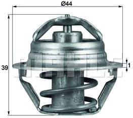 Thermostat, coolant BEHR TX9087D