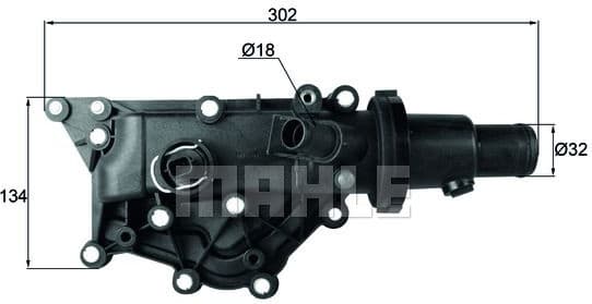 Thermostat, coolant BEHR TH5989