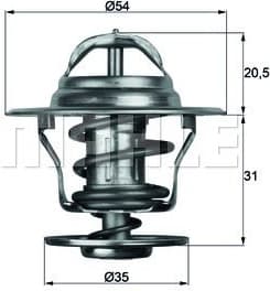 Thermostat, coolant BEHR TX1371D