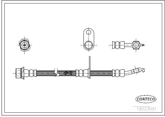 Brake Hose 19033091