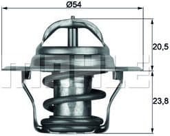 Thermostat, coolant BEHR TX1480D
