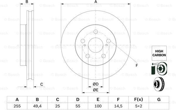 Brake Disc 0986479F72