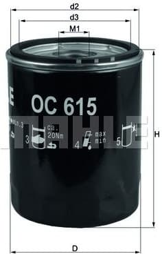Oil Filter OC615