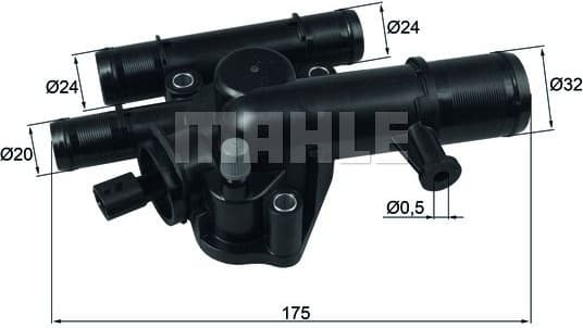 Thermostat, coolant BEHR TI24389