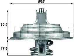 Thermostat, coolant BEHR TX5483D