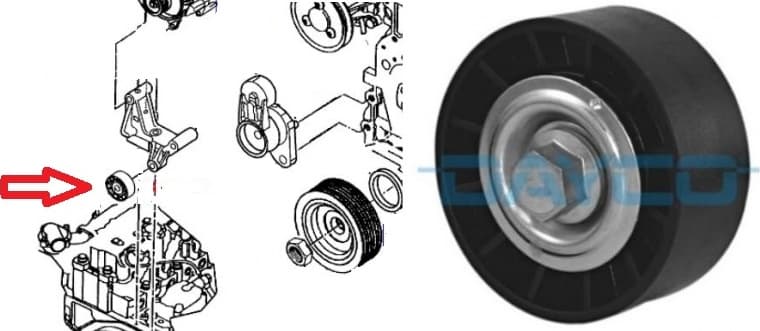 Tensioner belt APV1012