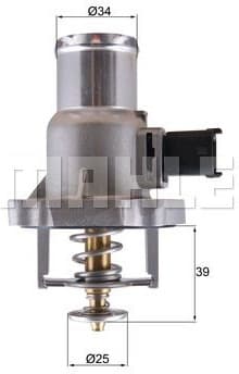 Thermostat, coolant BEHR TM55105