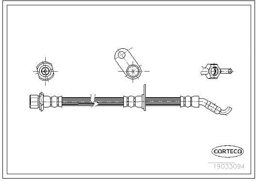 Brake Hose 19033094