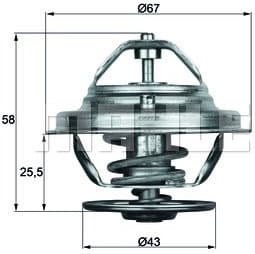 Thermostat, coolant BEHR TX1975D